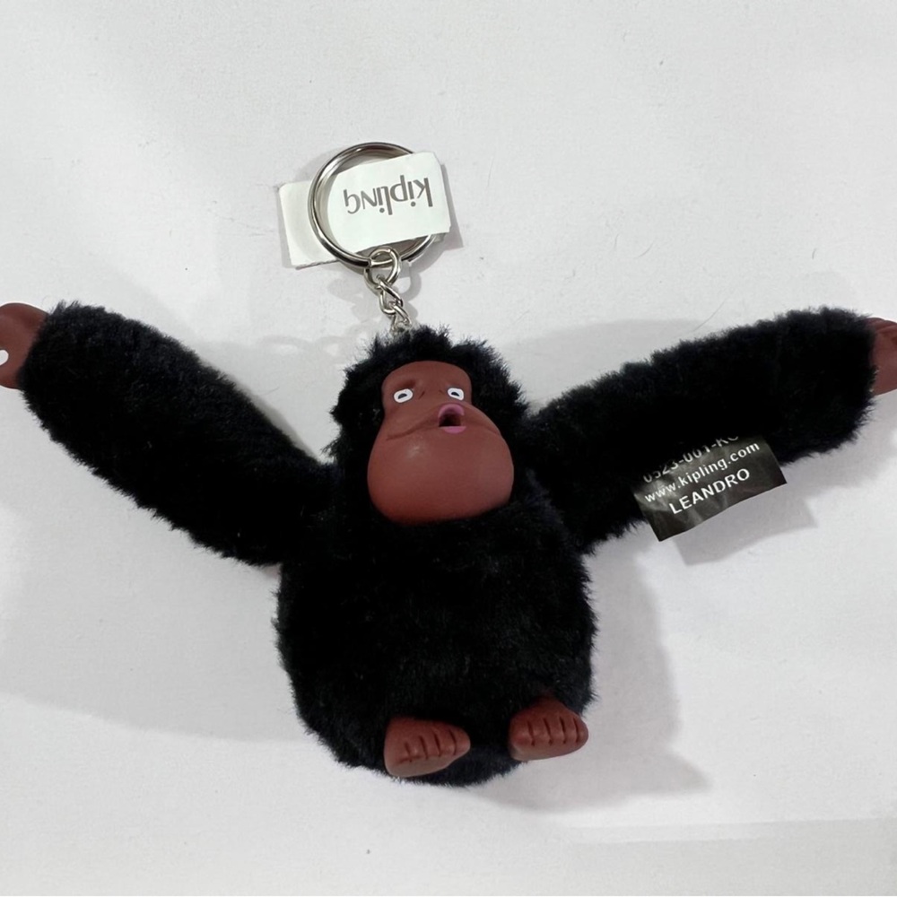 Kipling Plush Black Monkey Keychain - image 1